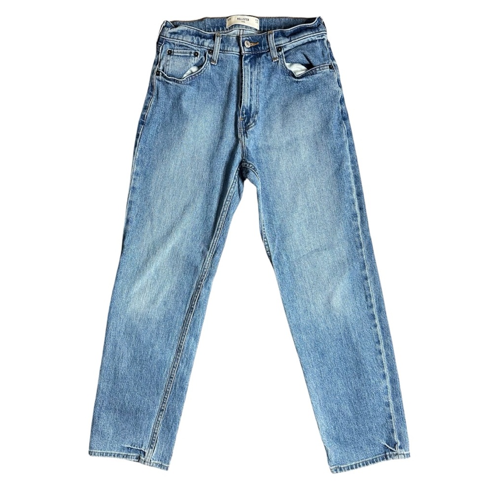 Hollister Loose Relaxed Light Blue Straight Jeans Denim Size 32 X 30 Mens